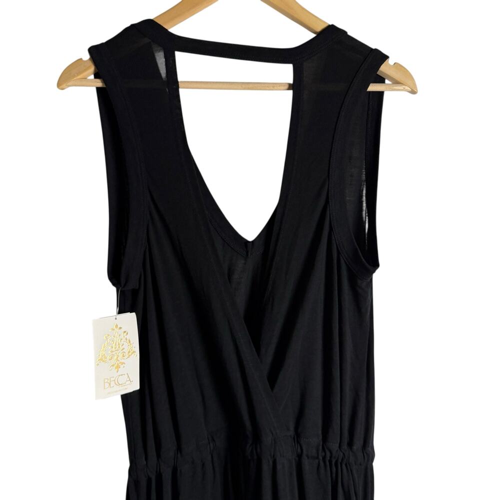 Becca Rebecca Virtue Beach Date Wide Leg V-Neck Coverup Jumpsuit - Picture 9 of 10
